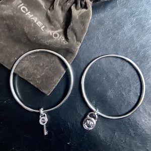 Micheal Kors Double Silver Bracelets size S
